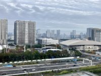 曇り空の東京の景色フリー無料画像